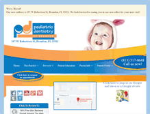 Tablet Screenshot of pedodentbrandon.com